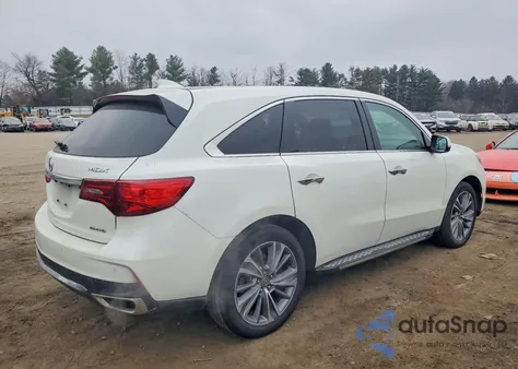 2018 Acura Mdx Technology z USA, uszkodzony, nr VIN 5J8YD4H52JL011503